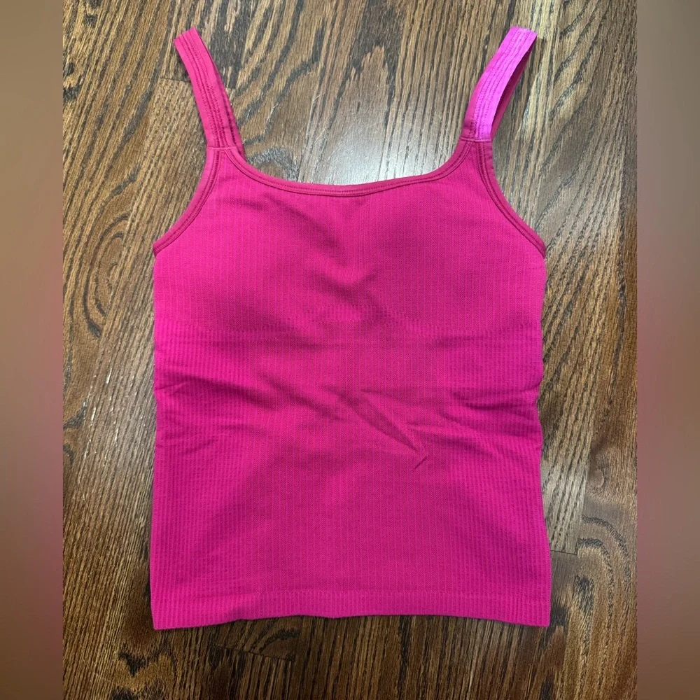 lululemon athletica Hot Pink Ribbed Tank Top